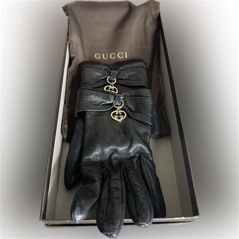 how much are gucci gloves|Gucci women's leather gloves.